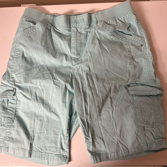 Lee Women's turquoise Cargo Shorts - Picture 1 of 12